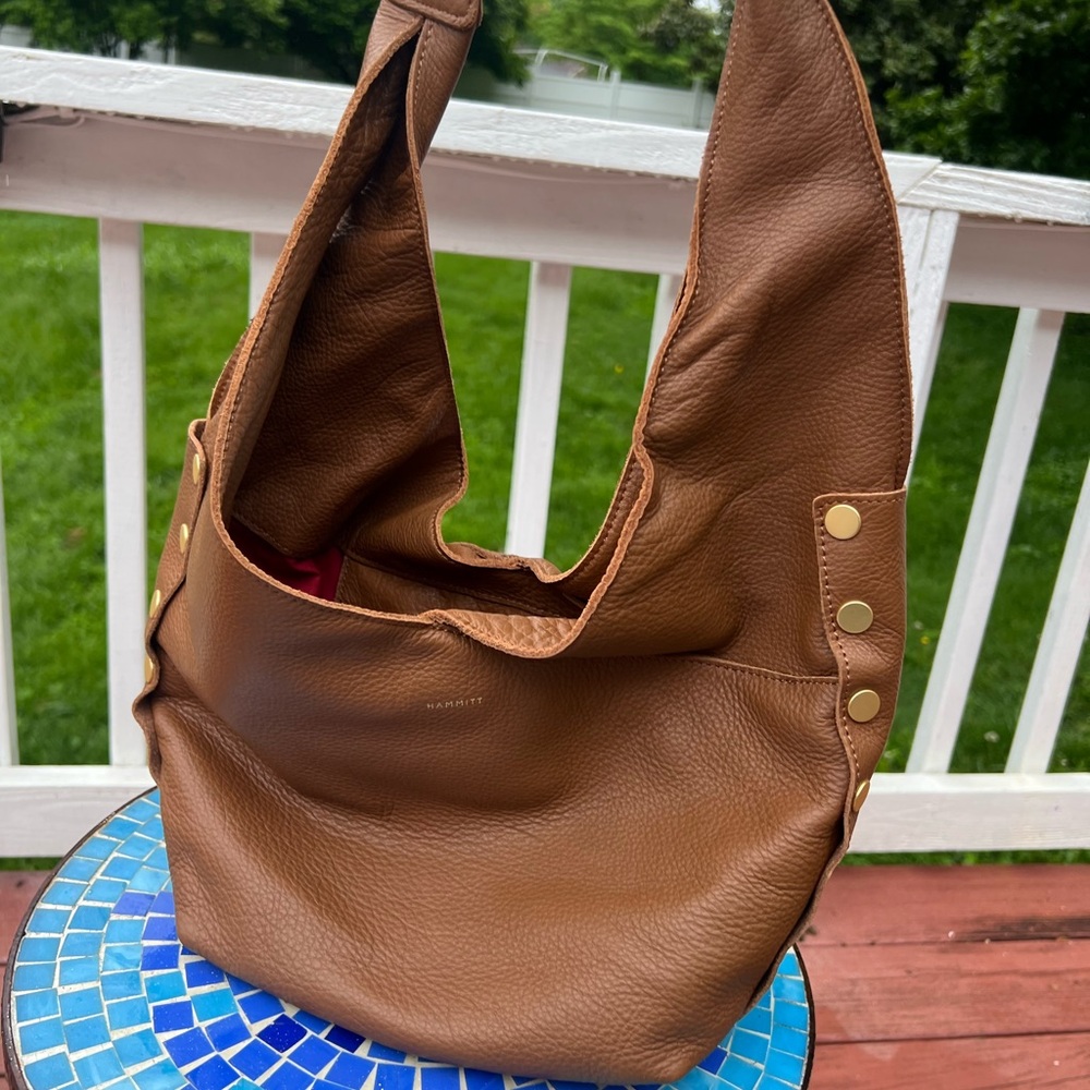 NWT Hammitt Brown Leather Tom Hobo Bag